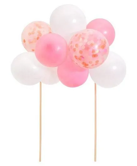 Meri Meri Pink Balloon Cake Topper Kit - 11 Pieces