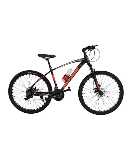 دراجة رياضية فولاذية من مايتس جي إن جي - أسود أحمر 69.8 سم