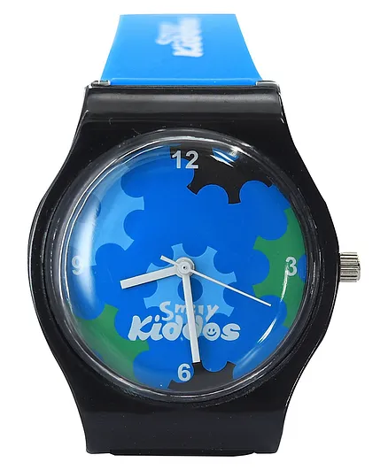 Smily Kids Watch - Blue Black