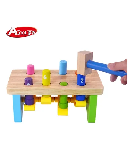 A Cool Toy Wooden Pounding Bench