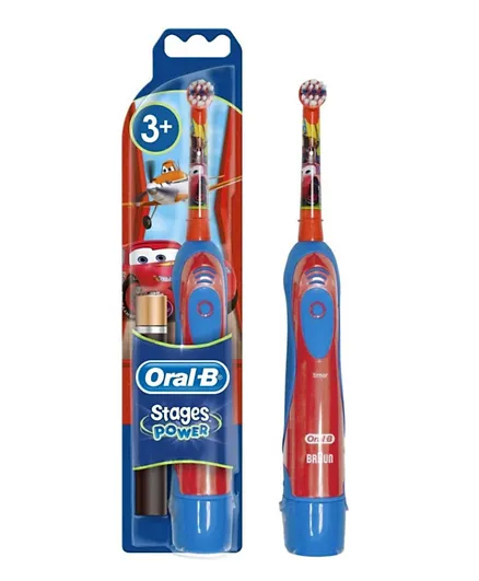 Oral-B Stages Power Cars Battery Toothbrush with 2 Replaceable Batteries