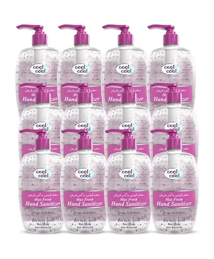 Cool & Cool Max Fresh Hand Sanitizer (H548M) Pack of 12 - 500 ml each