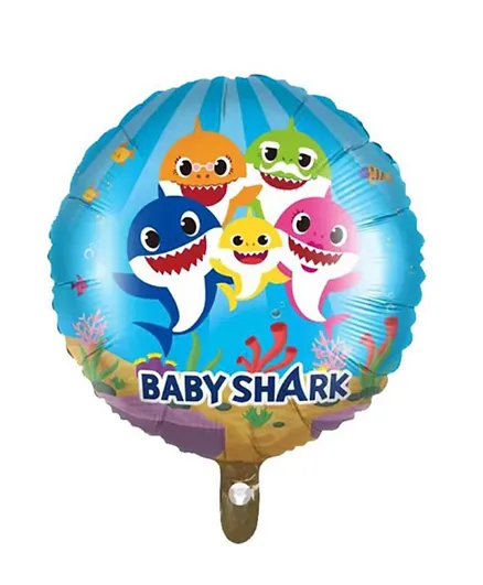 PARTY PROPZ Baby Shark Theme Foil Balloon Set - 5 Pieces