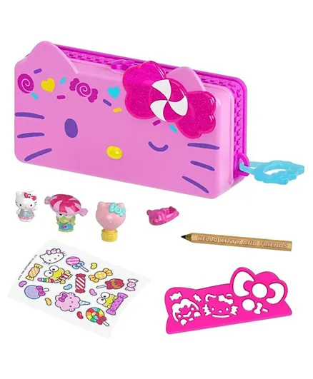 Sanrio Hello Kitty & Friends Candy Carnival Pencil Box Playset - Pink