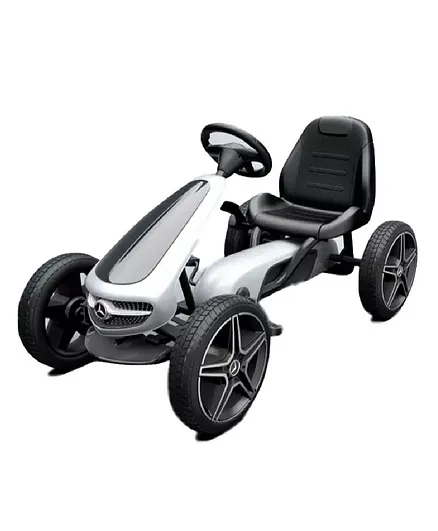 Megastar Licensed Mercedes Benz Authorized Pedal Go Kart- Grey