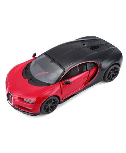 Maisto Die Cast 1:24 Scale Special Edition Bugatti Chiron Sport - Red & Black