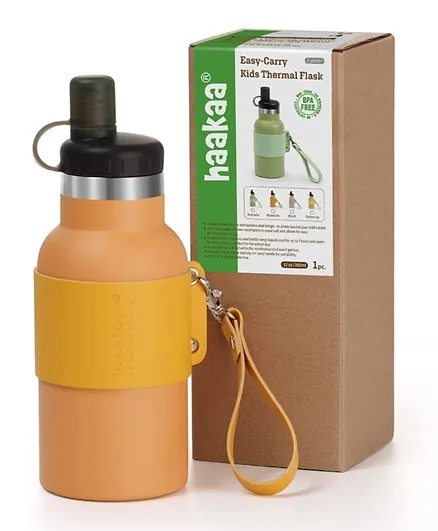 Haakaa Easy-Carry Insulated Water Bottle - Mandarin