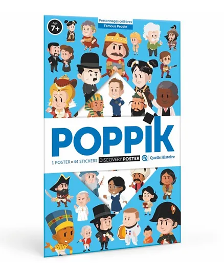 Poppik Sticker Poster Discovery Famous People