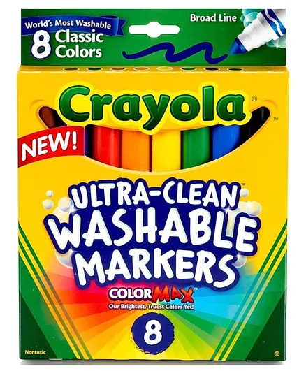 Crayola Ultra-Clean Washable Markers - Pack of 8