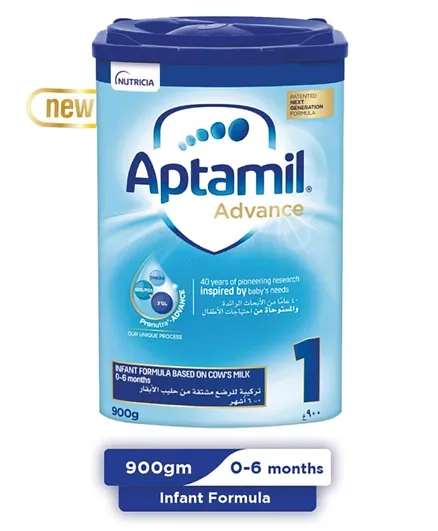 Aptamil Advance 1 Next Generation Infant Milk Formula - 900g