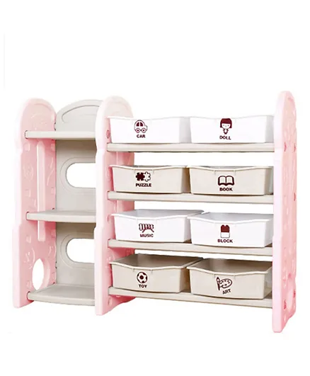 Little Angel Kids Toys Storage Multipurpose Rack - Pink
