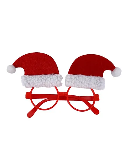 Party Magic Santa Hat Glasses - Red