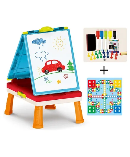Little Angel Baby Toy 3-in-1 Drawing White Board - Multicolour