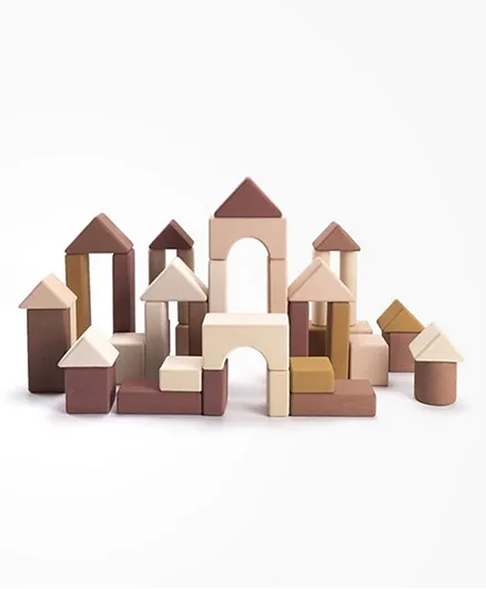 SABO Concept Wooden Castle Building Blocks Construction Set - 38 Pieces
