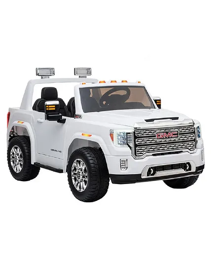 Megastar Licensed 24V GMC Sierra Ride on with Remote Control - White