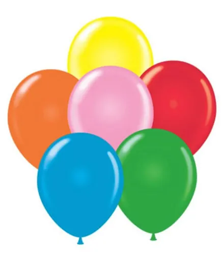 Unique  Balloon Pack Pack of 10 Multicolour - 12 Inches