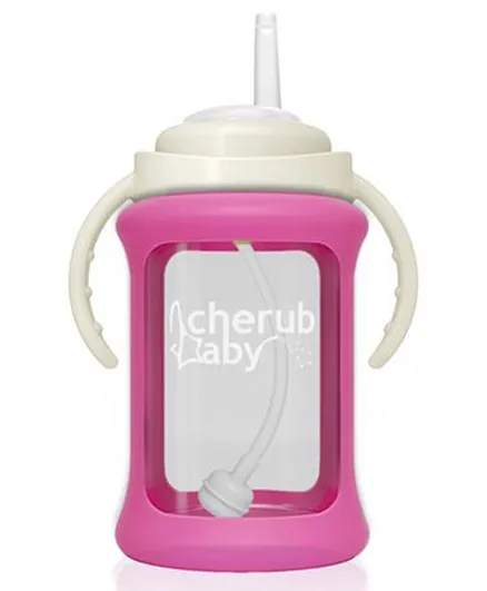 Cherubbaby Single Pack Straw Cup Pink - 240ml