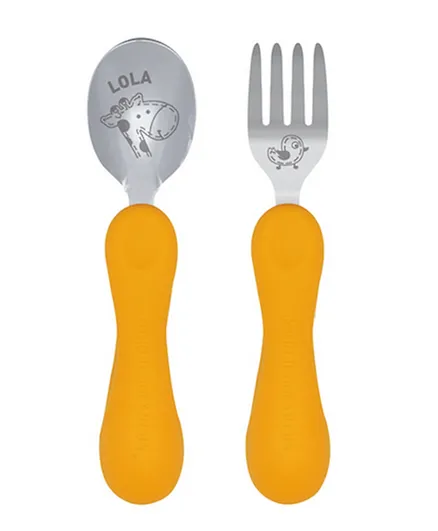 Marcus and Marcus Easy Grip Spoon & Fork Set - Lola