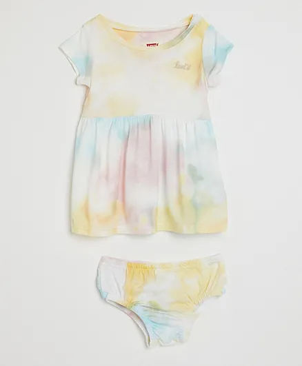 ليفايز فستان تاي داي مع بلومر - متعدد الألوان