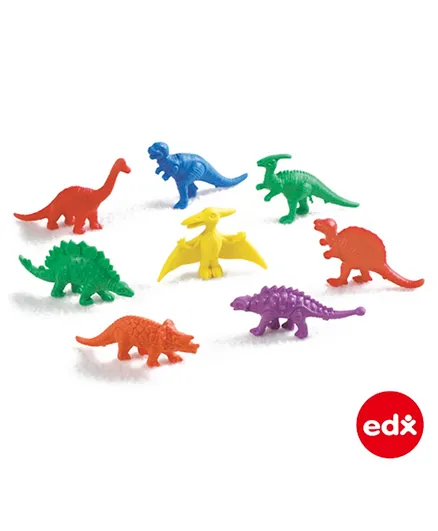 Edx Education Dinosaur Counters Multicolour - 128 Pieces