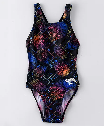 Speedo Star Wars Digital Allover Leaderback - Blue