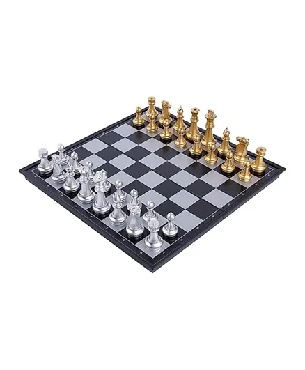 UKR Folding Magnetic Chess And Checkers - 2 Players
