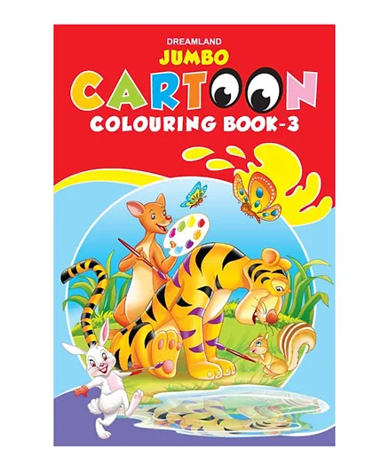 Jumbo Cartoon Colouring Book 3 - English
