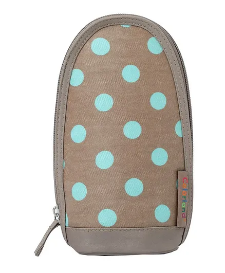Little Story Insulated Bottle Bag - Polka Brown