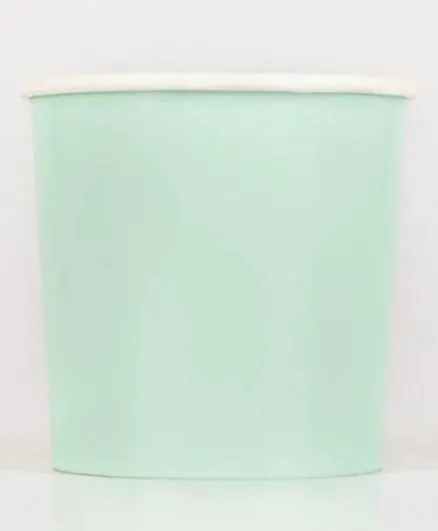 Meri Meri Sea Foam Green Tumbler Cups - 8 Pieces