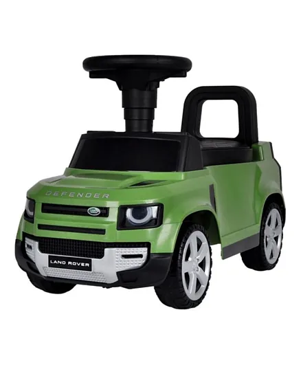 LAND ROVER Defender Foot to Floor Kids Ride On Push Car - Green