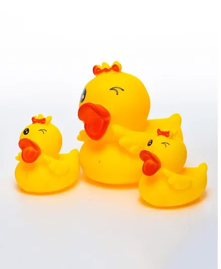 Tiny Hug Duck Bath Toy Set Yellow - Pack of 3
