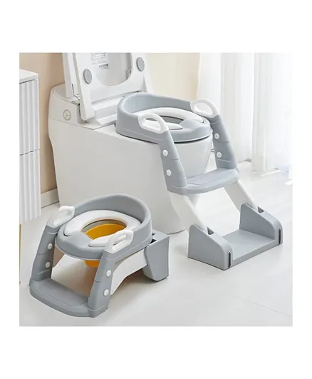 BAYBEE Vega 3 In 1 Western Toilet Potty Seat for Kids - Grey
