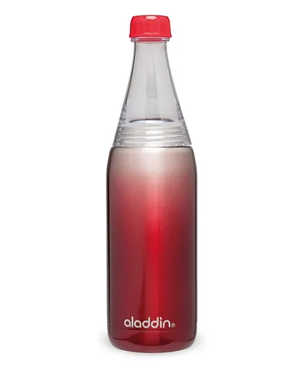 زجاجة ماء تريتان ثيرمافاك فريسكو تويست آند جو من الادين - أحمر 0.6 لتر
