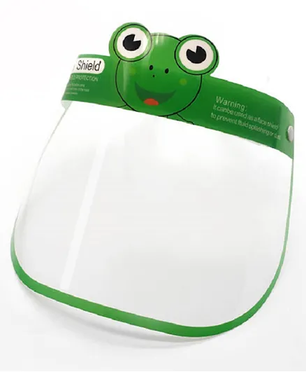 Talabety Kids Full Face Shield Mask Anti Spitting Protective Safety Cover - Green Frog