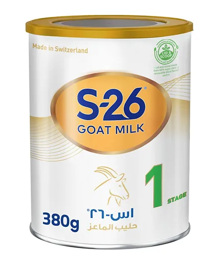 Wyeth S26 Goat Milk Stage 1 Goat Milk Baby Formula - 380g