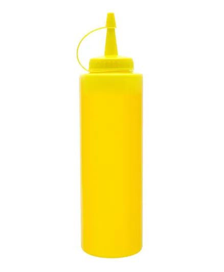 Chefset Yellow Plastic Squeezer Dispenser - 710ml