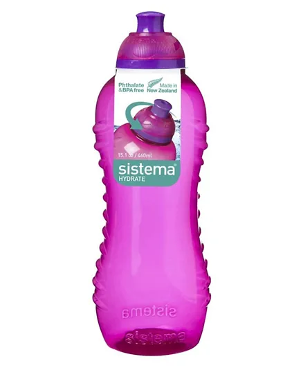 Sistema Squeeze Water Bottle Pink - 460mL