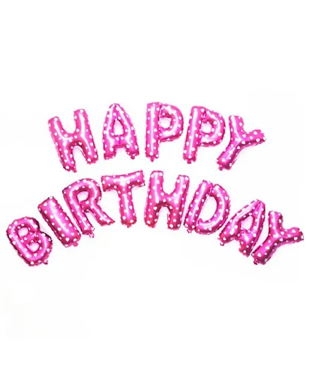 Party Propz Happy Birthday Foil Balloon - Pink