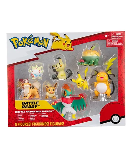 Pokemon Battle Figure Multipack - 8 Pieces