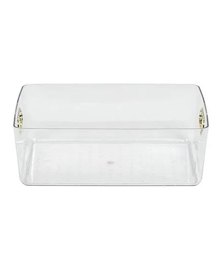 Homesmiths Clear Bin with Chrome Handles - 5L