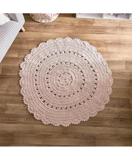 HomeBox Flutterby Bloom Cotton Crochet Rug