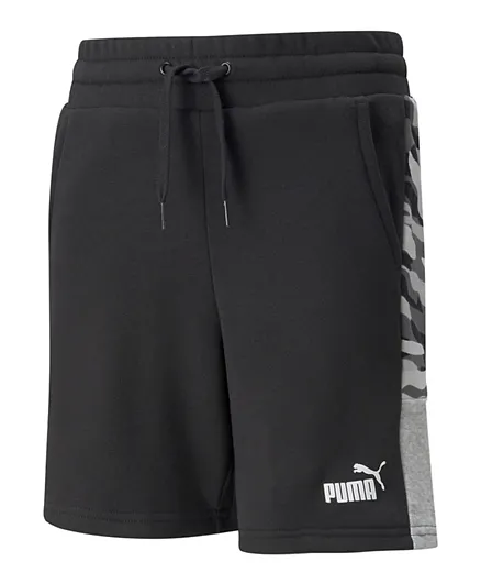 PUMA ESS + Camo Shorts - Black
