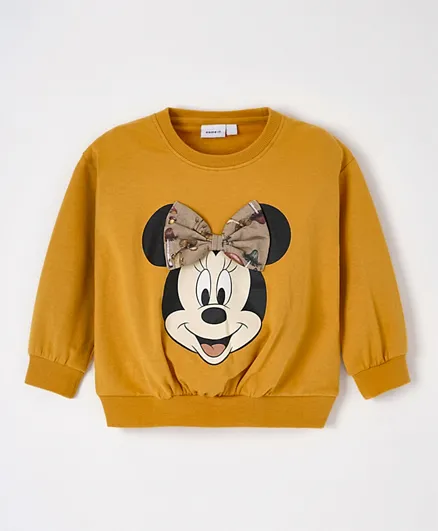 Name It Minnie Mouse Sweatshirt - Amber Gold