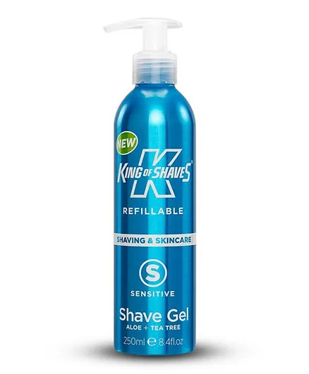 King of Shaves Refillable Sensitive Shave Gel - 250mL