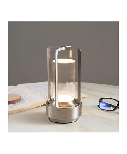 HOCC Portable Metal Desk Lamp - Silver