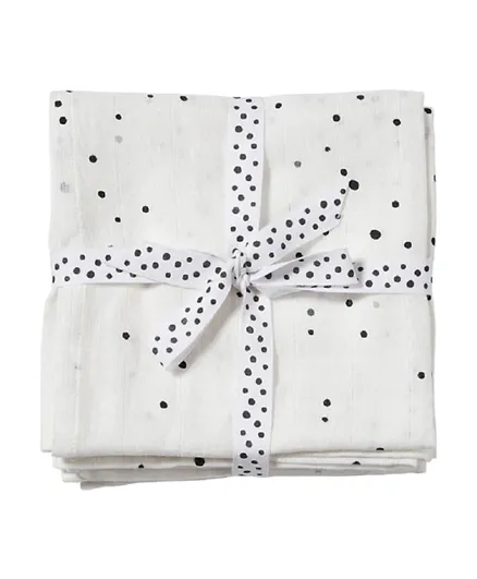Done By Deer Swaddle Dreamy Dots White - Pack Of 2