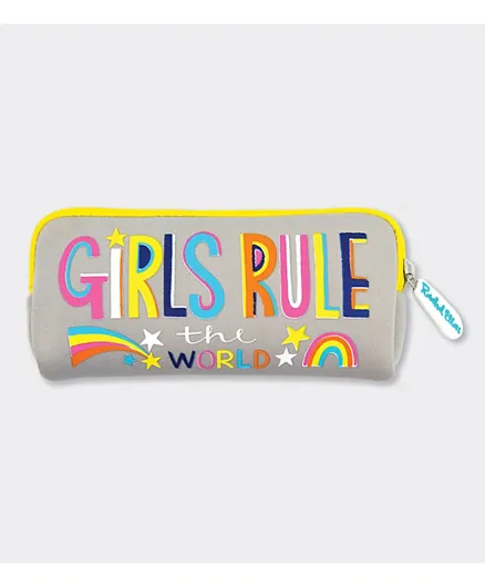 Rachel Ellen Neoprene pencil cases Girls rule the world - Multicolour