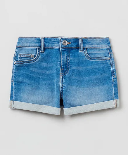 Navy blue jean shorts online