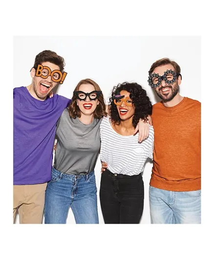 Creative Converting Halloween Deluxe Paper Glasses - Pack of 4
