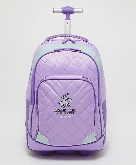 Beverly Hills Polo Club Trolley Backpack Purple/Pink - 18 Inches